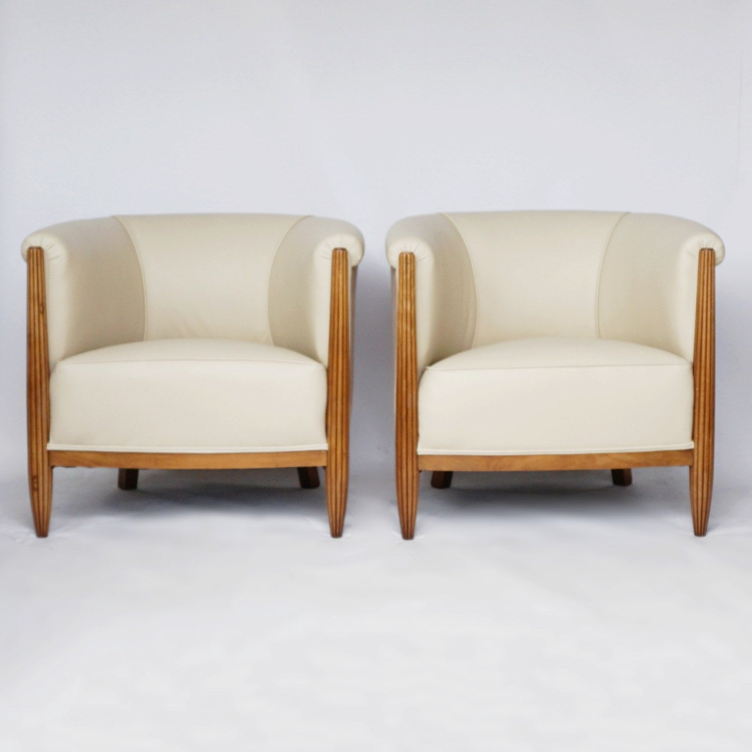 Pair of French Art Deco Tub Chairs Attributed to Paul Follot Jeroen Markies Art Deco