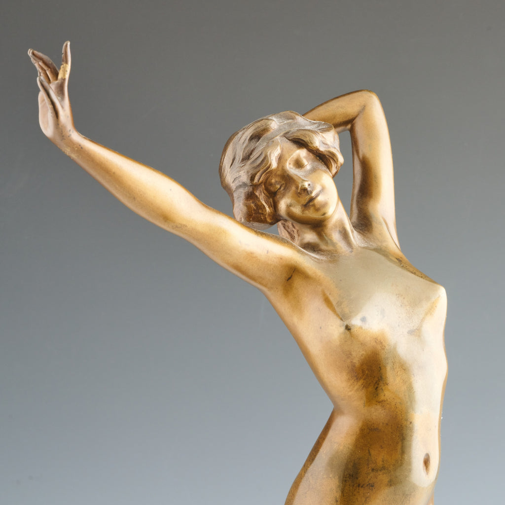 Vintage Are Deco Nude Bronze Sculpture by Paul Philippe Signed  - Jeroen Markies Art Deco