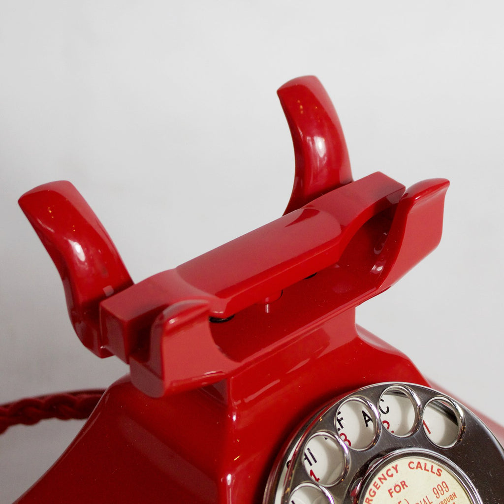 Original GPO 200 Series Red Bakelite Telephone Jeroen Markies Art Deco