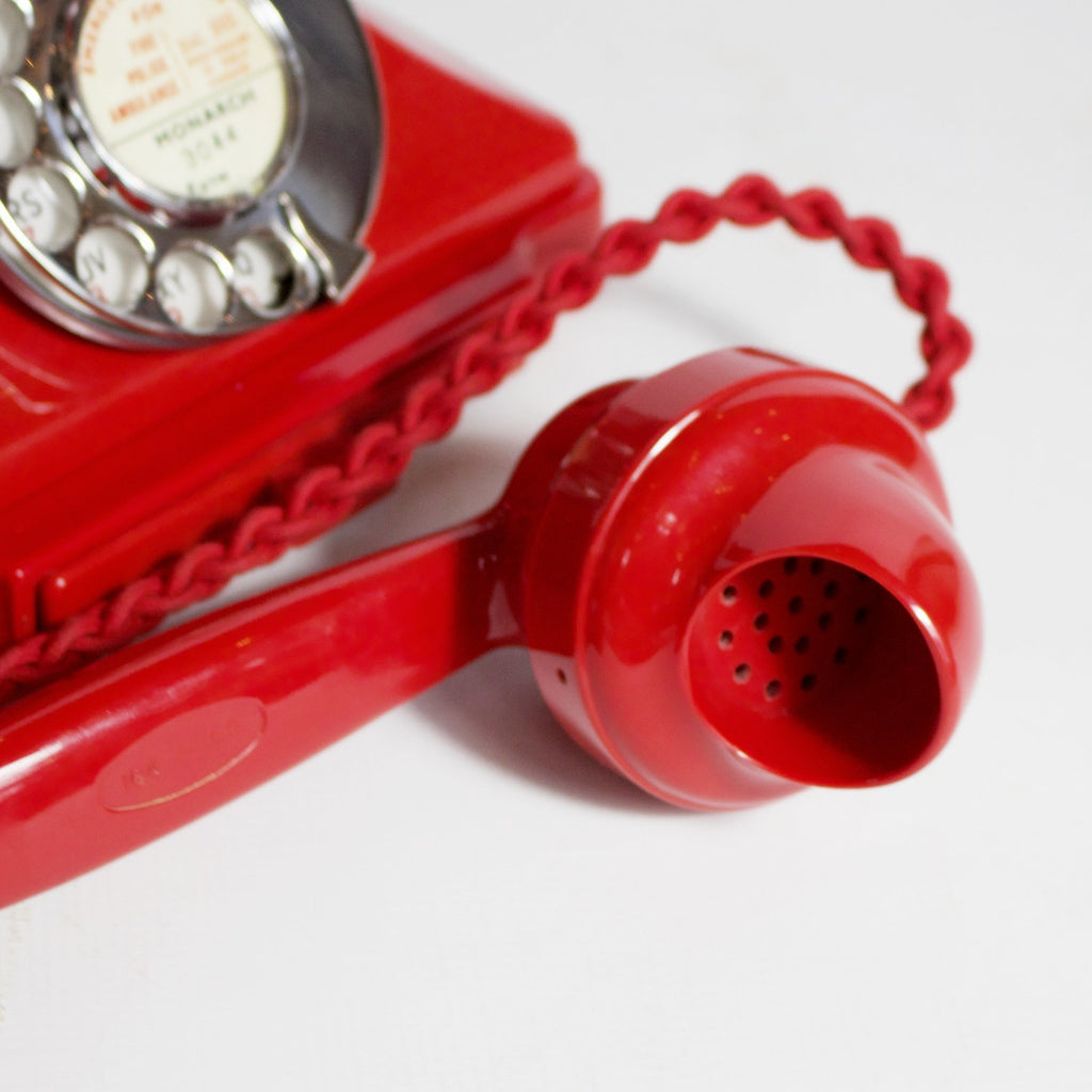 Original GPO 200 Series Red Bakelite Telephone Jeroen Markies Art Deco