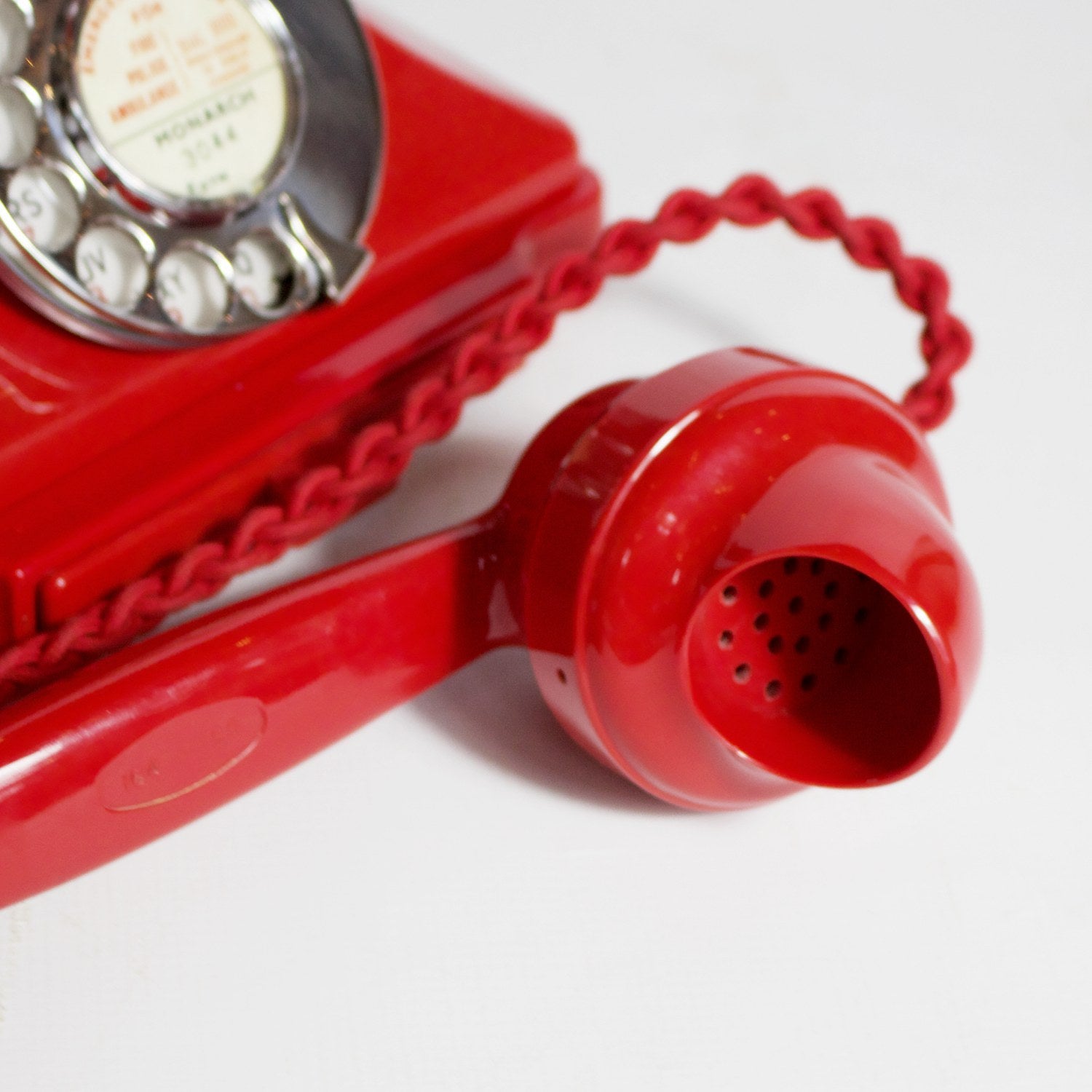 Original GPO 200 Series Red Bakelite Telephone Jeroen Markies Art Deco