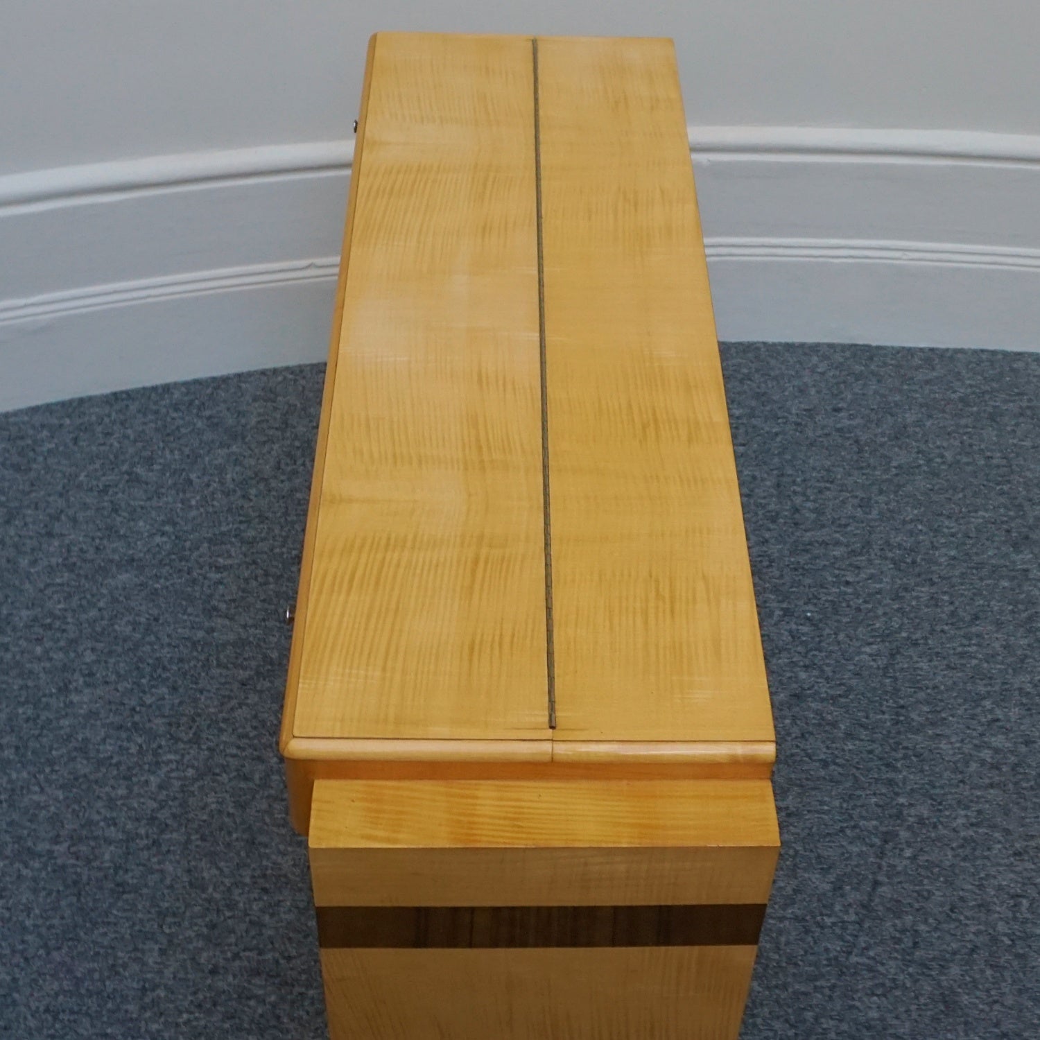 Art Deco Satin Birch Veneered-Eavestaff-Upright-Piano-Art-Deco-Original-Jeroen Markies Art Deco
