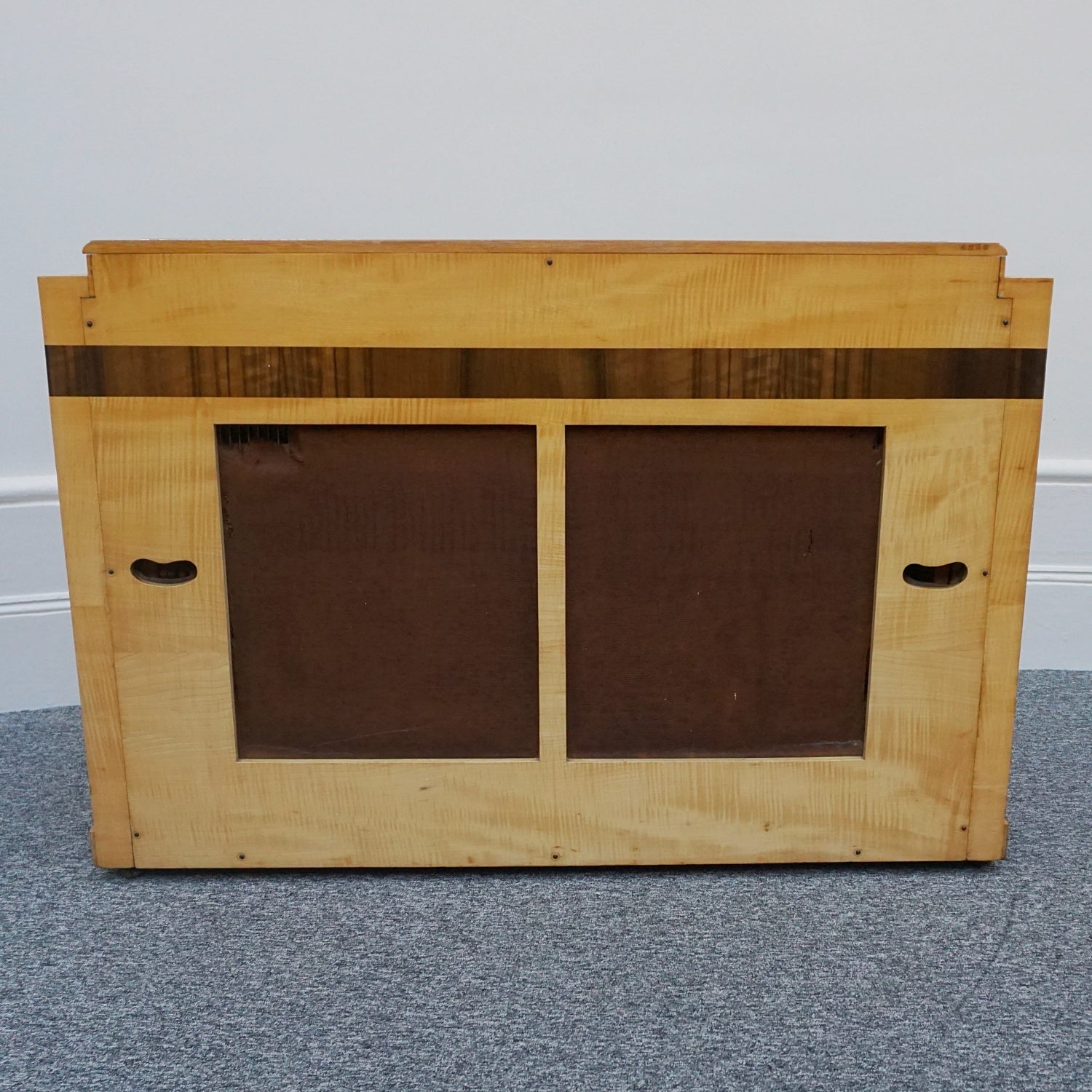 Art Deco Satin Birch Veneered-Eavestaff-Upright-Piano-Art-Deco-Original-Jeroen Markies Art Deco