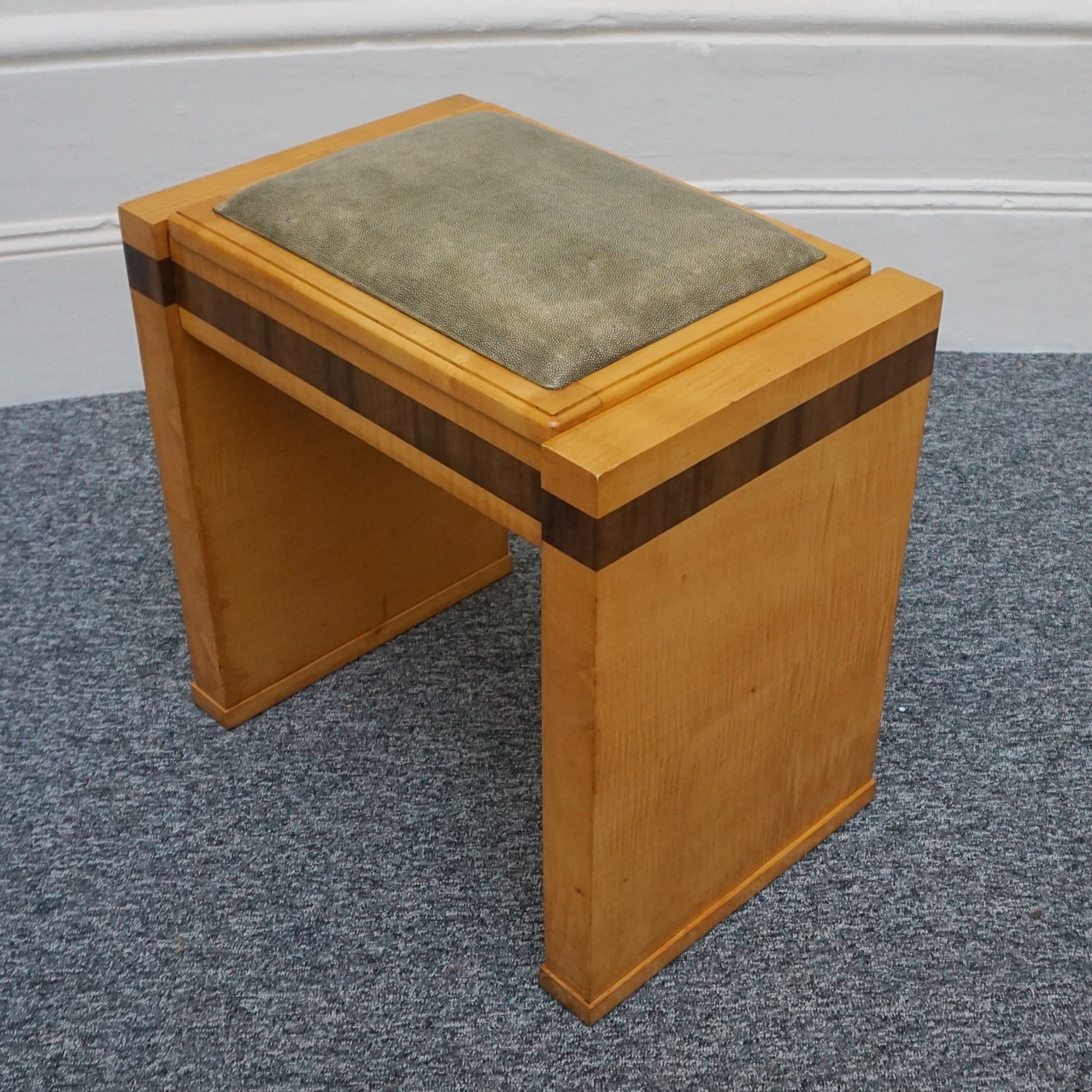 Art Deco Satin Birch Veneered-Eavestaff-Upright-Piano-Art-Deco-Original-Jeroen Markies Art Deco