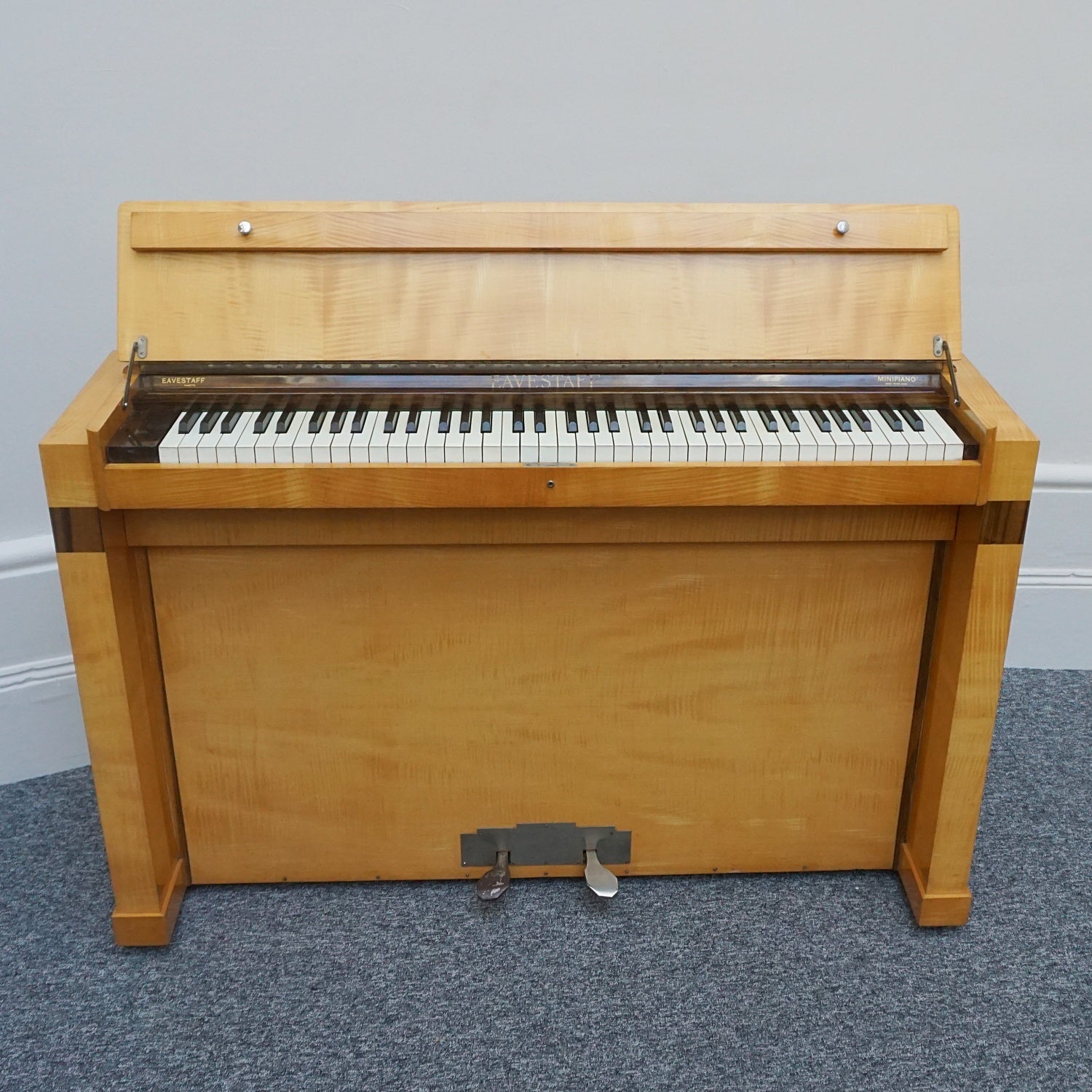 Art Deco Satin Birch Veneered-Eavestaff-Upright-Piano-Art-Deco-Original-Jeroen Markies Art Deco