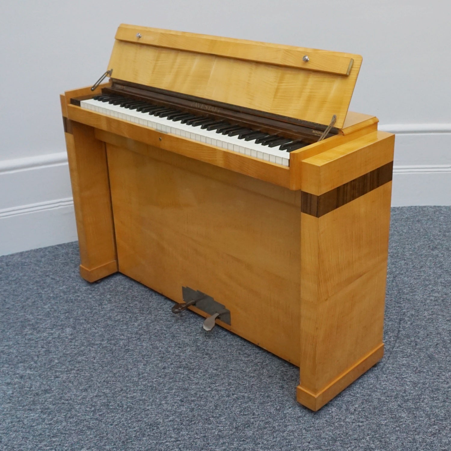 Art Deco Satin Birch Veneered-Eavestaff-Upright-Piano-Art-Deco-Original-Jeroen Markies Art Deco