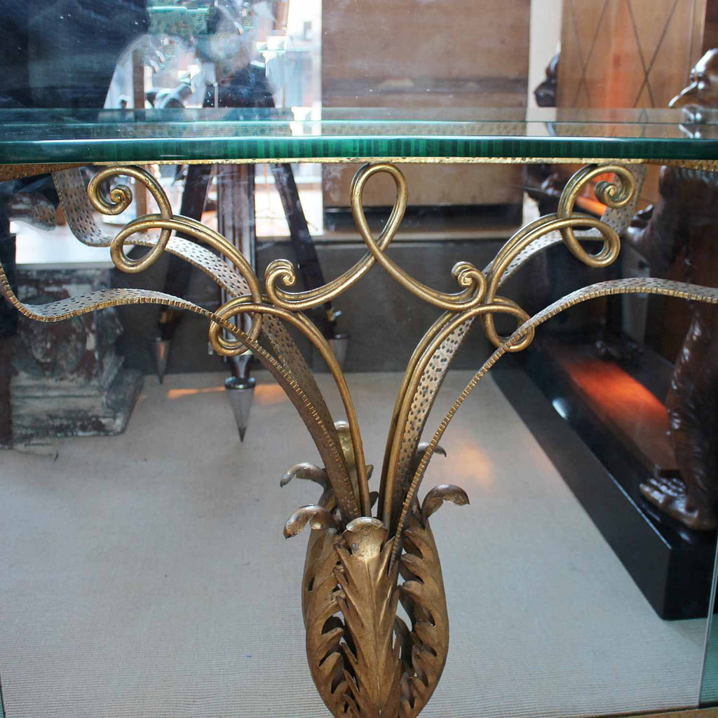 Pier Luigi Colli large hall mirror with integral console table at Jeroen Markies