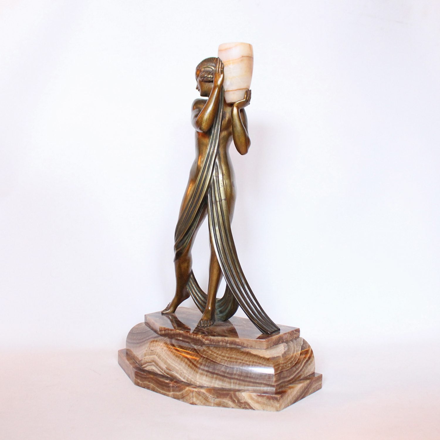 Pierre Laurel Art Deco sculpture Bronze Water Carrier at Jeroen Markies