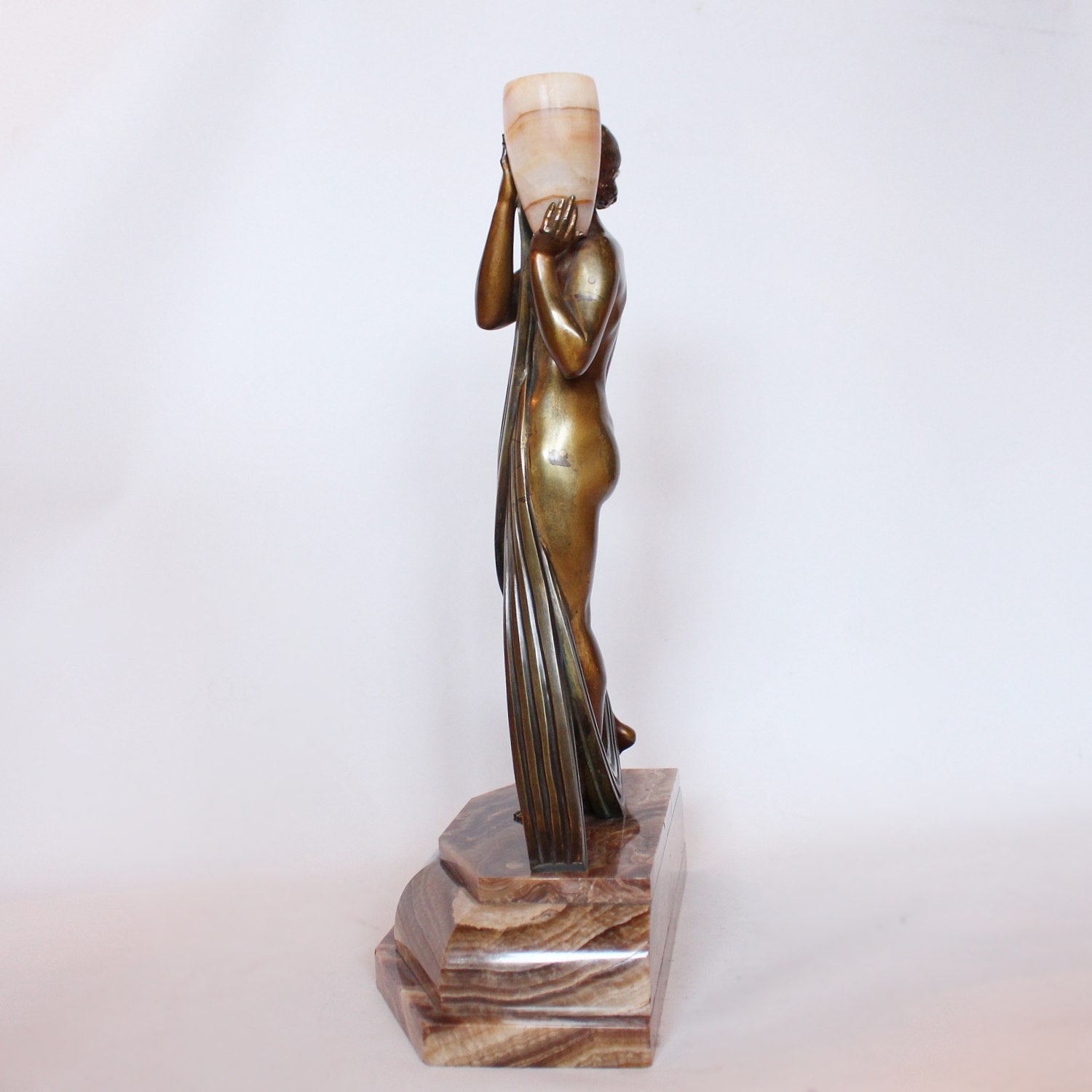 Pierre Laurel Art Deco sculpture Bronze Water Carrier at Jeroen Markies