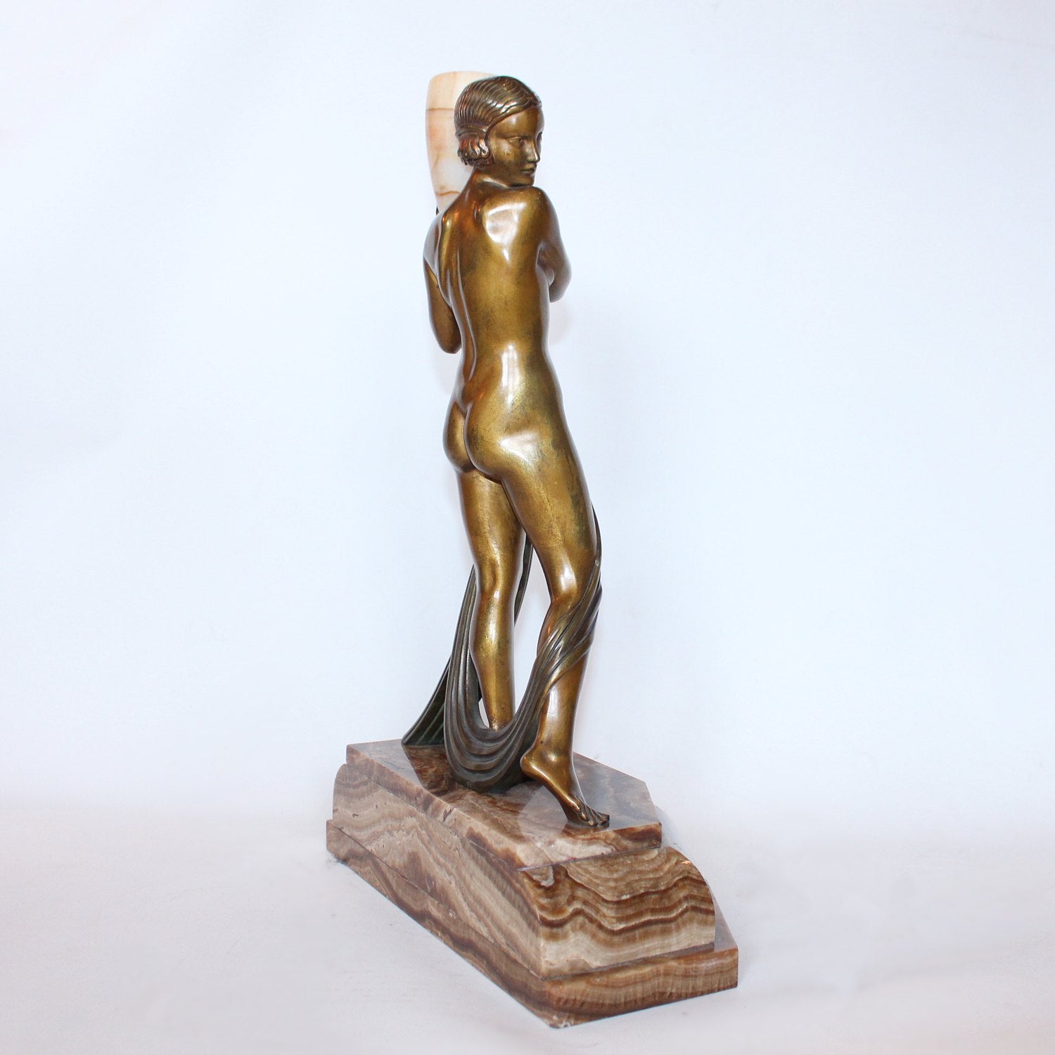 Pierre Laurel Art Deco sculpture Bronze Water Carrier at Jeroen Markies