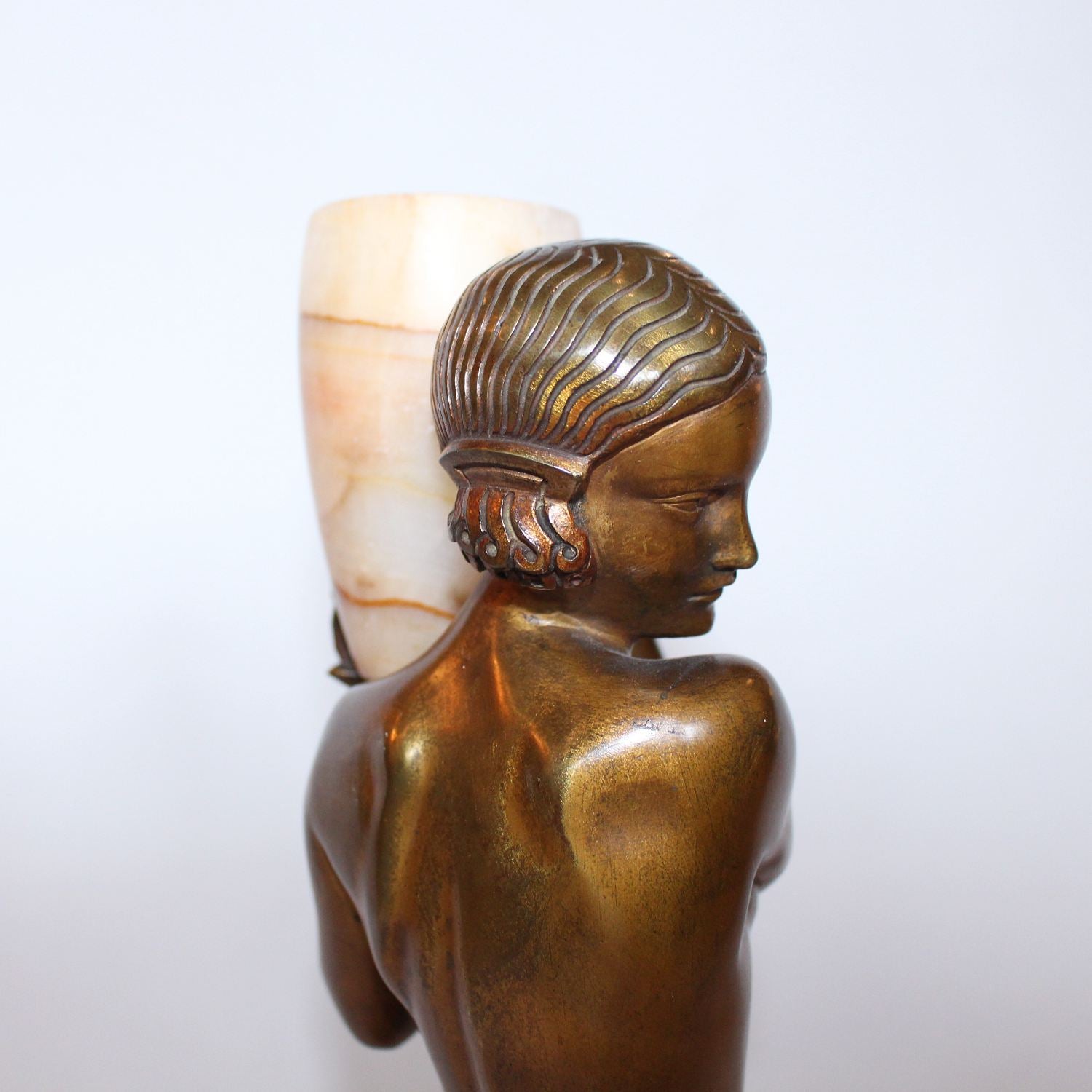 Pierre Laurel Art Deco sculpture Bronze Water Carrier at Jeroen Markies