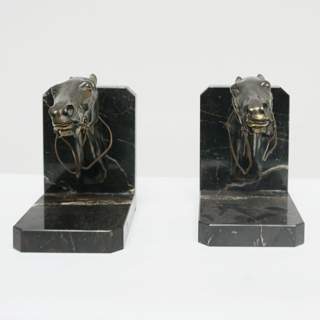 Pair of Art Deco Racehorse Bookends -Jeroen Markies Art Deco 