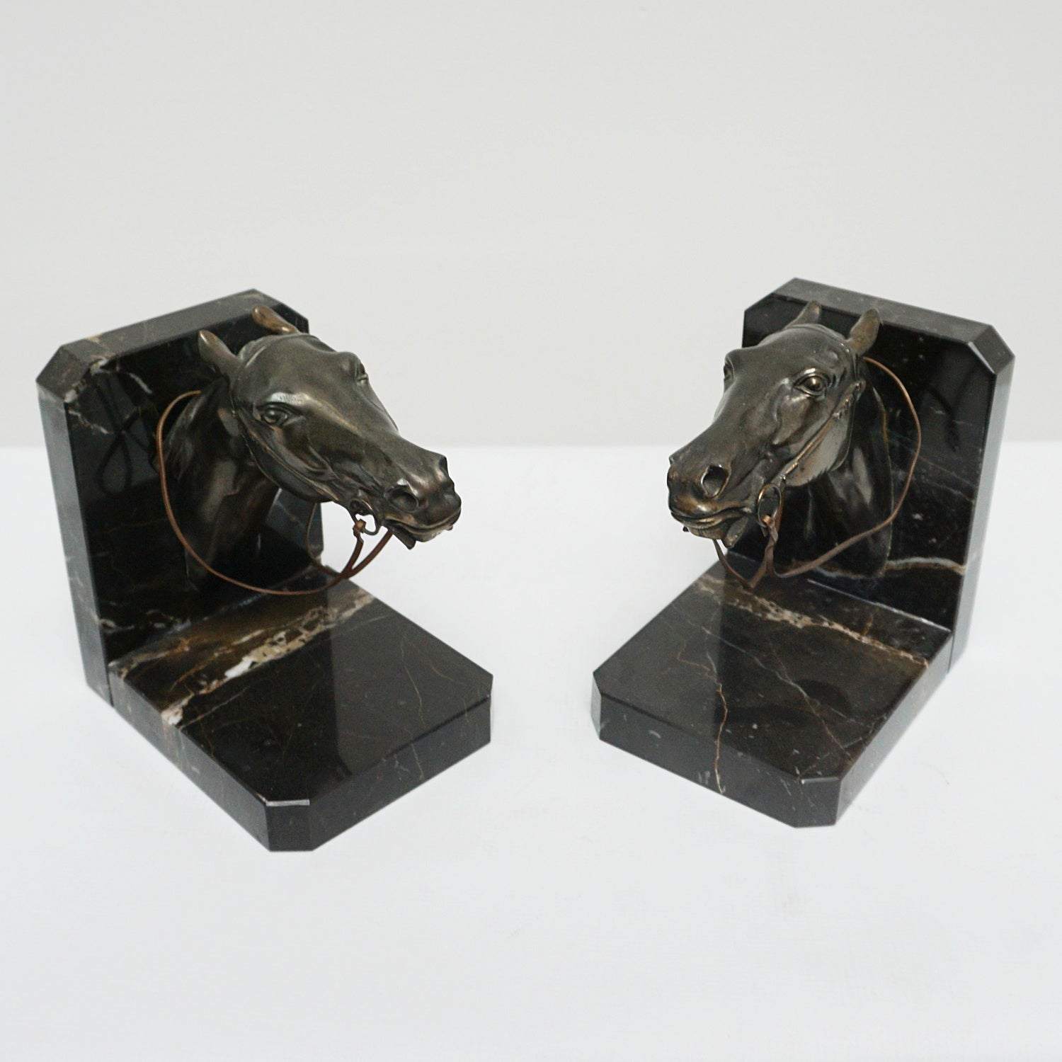 Pair of Art Deco Racehorse Bookends -Jeroen Markies Art Deco 