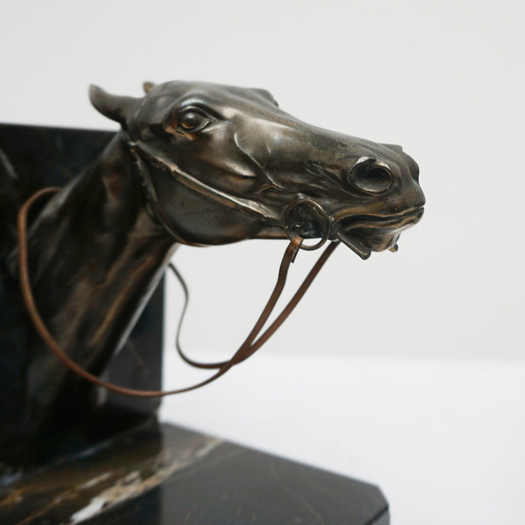 Pair of Art Deco Racehorse Bookends -Jeroen Markies Art Deco 