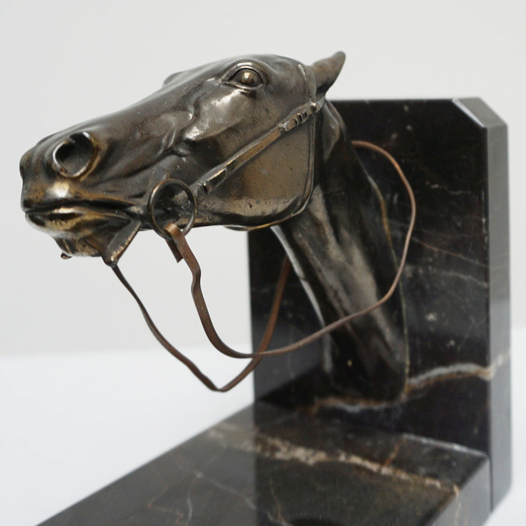 Pair of Art Deco Racehorse Bookends -Jeroen Markies Art Deco 
