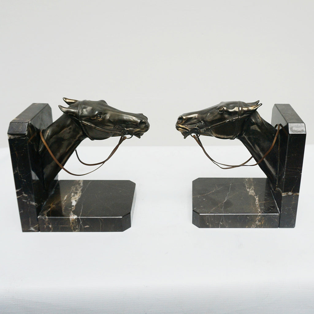 Pair of Art Deco Racehorse Bookends -Jeroen Markies Art Deco 