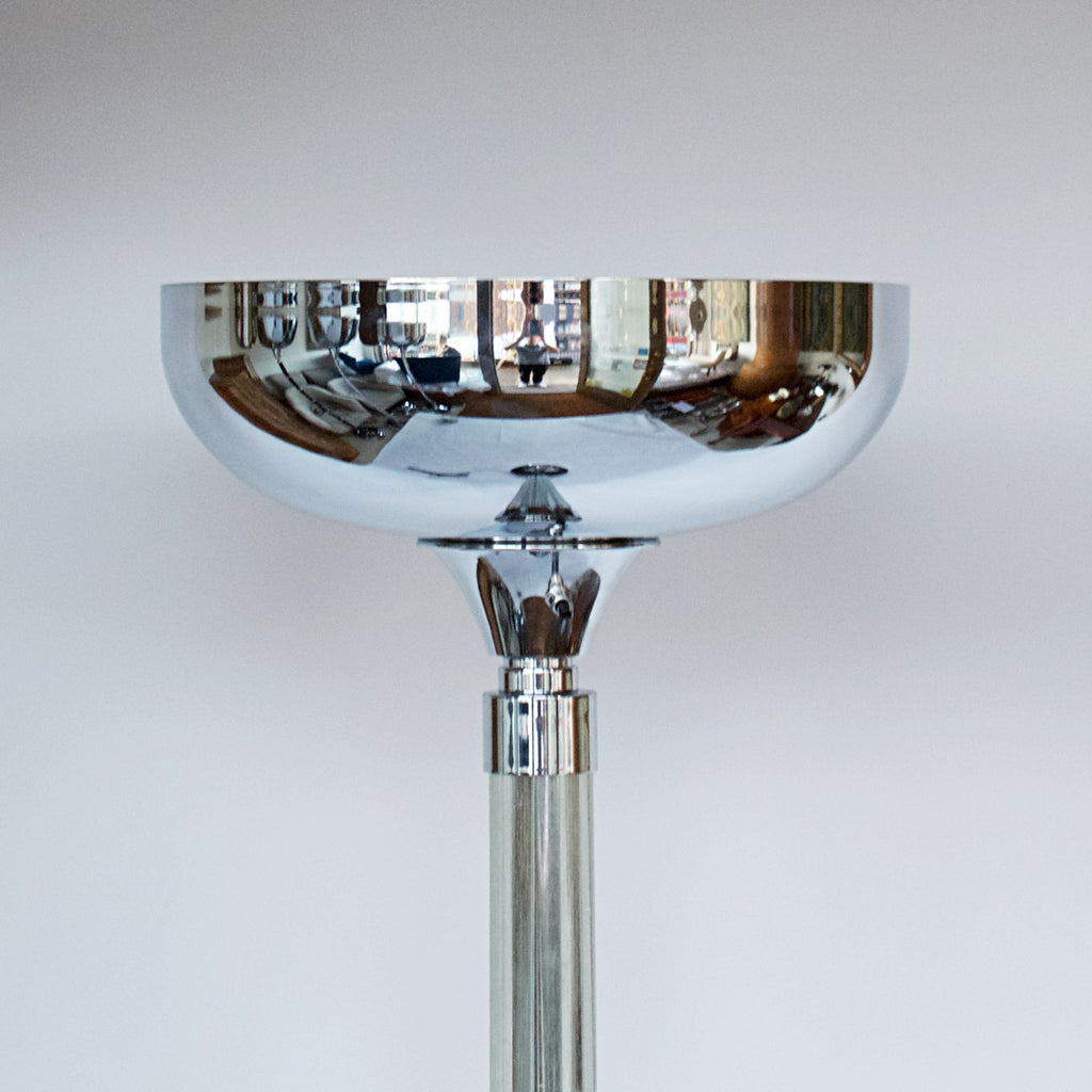 Art Deco Chromed Metal Uplighter Floor Lamp Jeroen Markies Art Deco