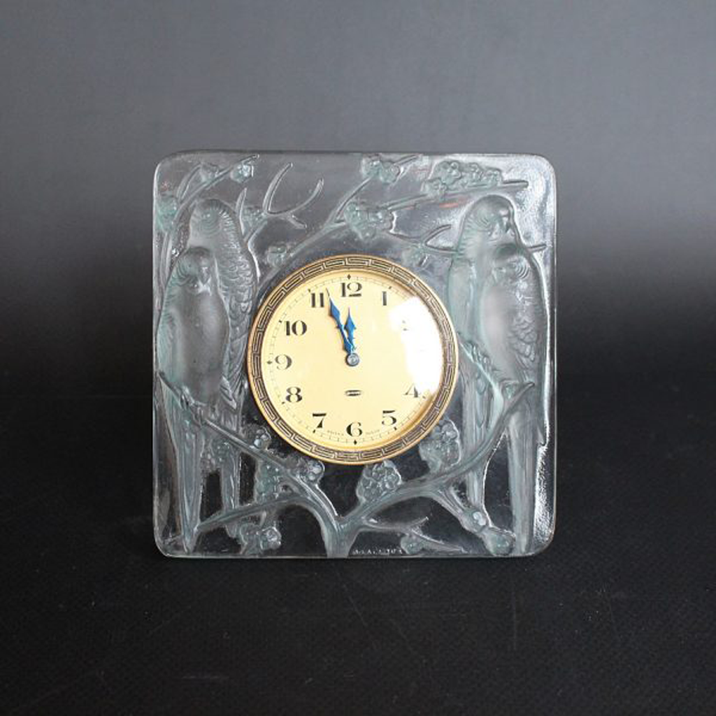 René lalique Inséparables Clock