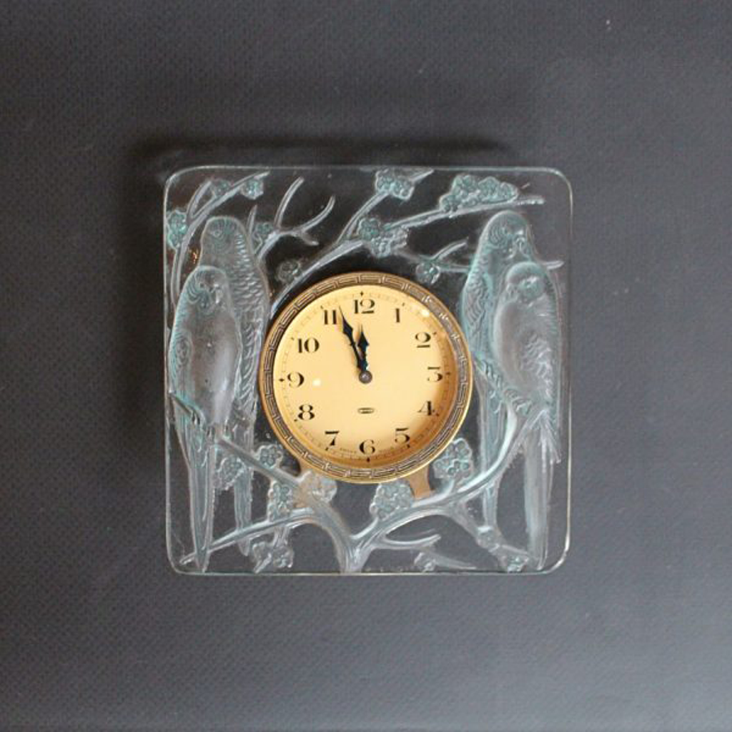 René lalique Inséparables Clock
