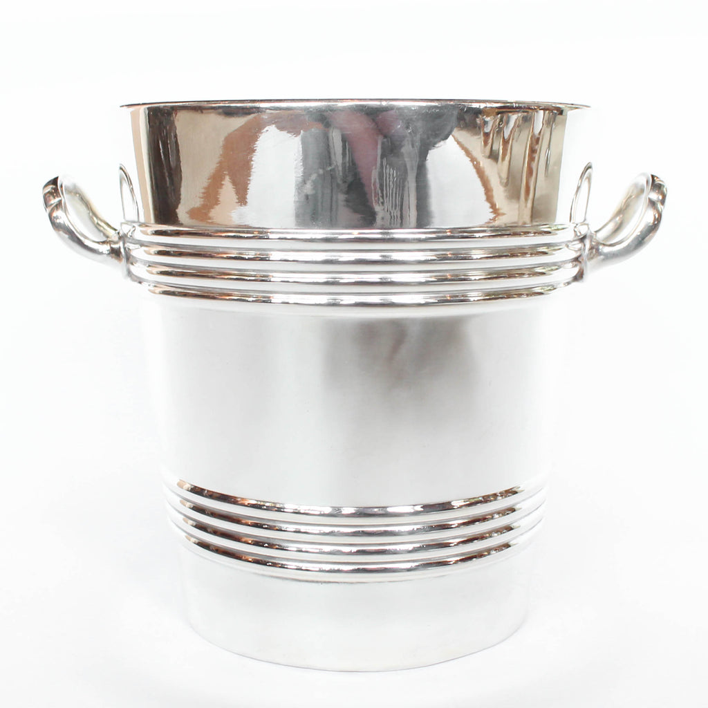 Silver plated champagne bowl of recent manufacture with raised detail to side. Stamped to base at Jeroen Markies.