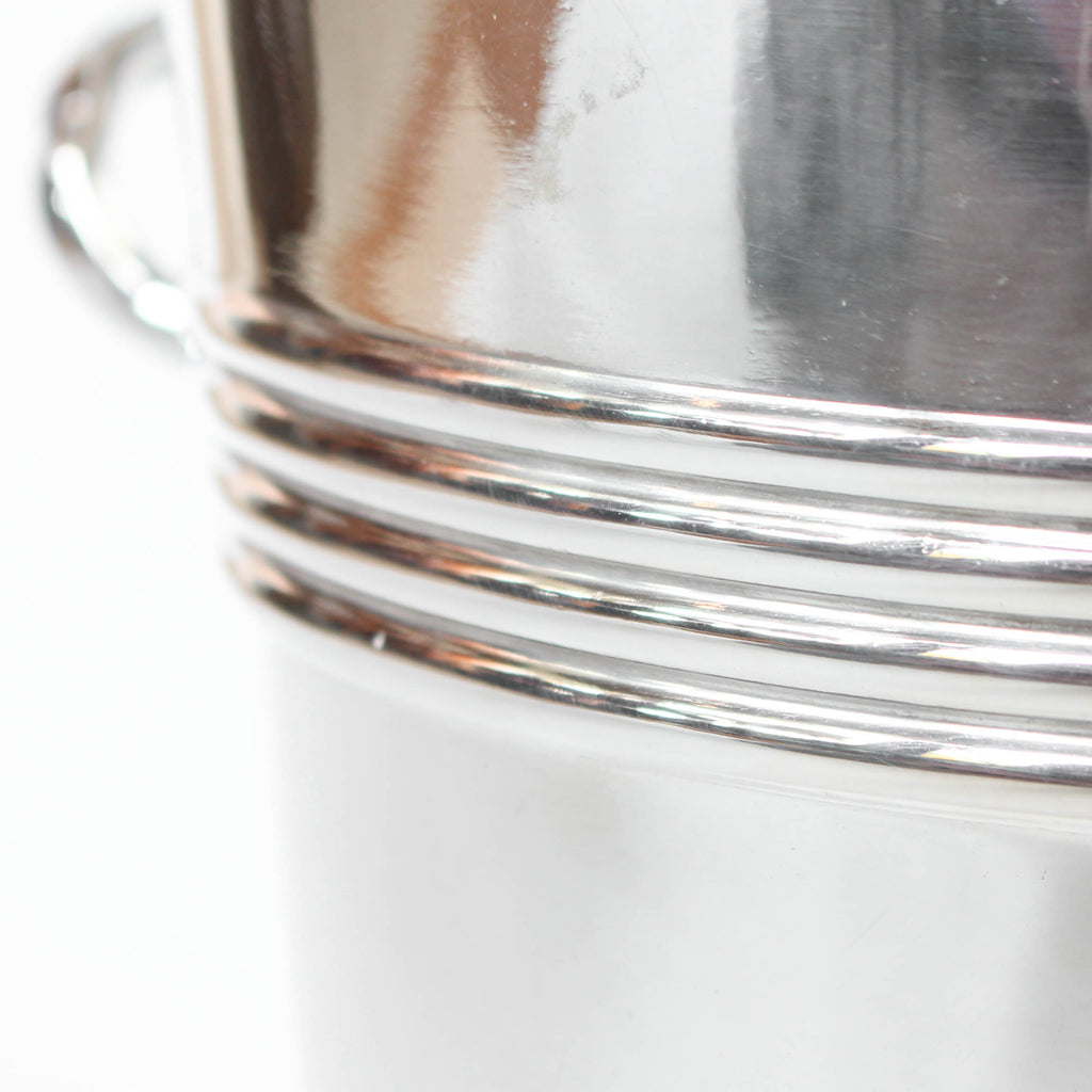 Silver plated champagne bowl of recent manufacture with raised detail to side. Stamped to base at Jeroen Markies.