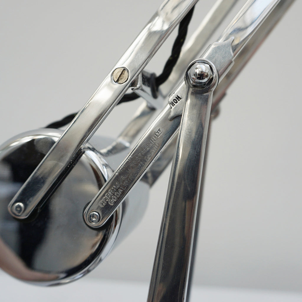 Counterpoise Desk Lamp by Hadrill & Horstmann Roller Lamp Chromed Polished Metal - Jeroen Markies Art Deco Lighting 