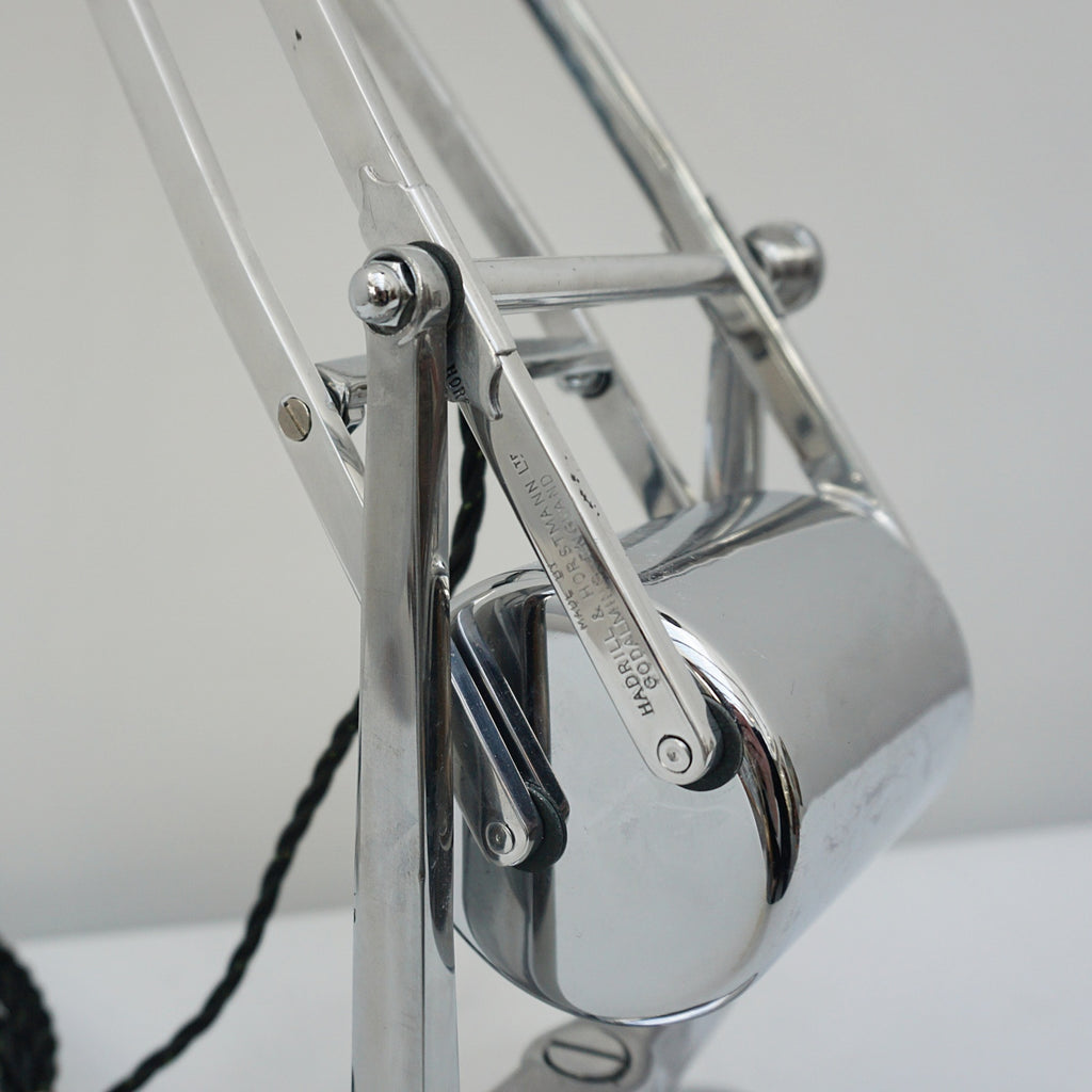 Counterpoise Desk Lamp by Hadrill & Horstmann Roller Lamp Chromed Polished Metal - Jeroen Markies Art Deco Lighting 