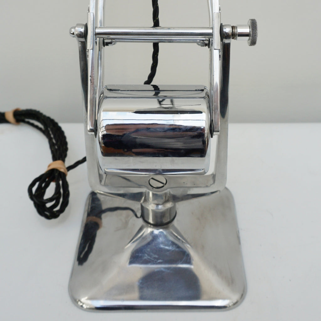 Counterpoise Desk Lamp by Hadrill & Horstmann Roller Lamp Chromed Polished Metal - Jeroen Markies Art Deco Lighting 