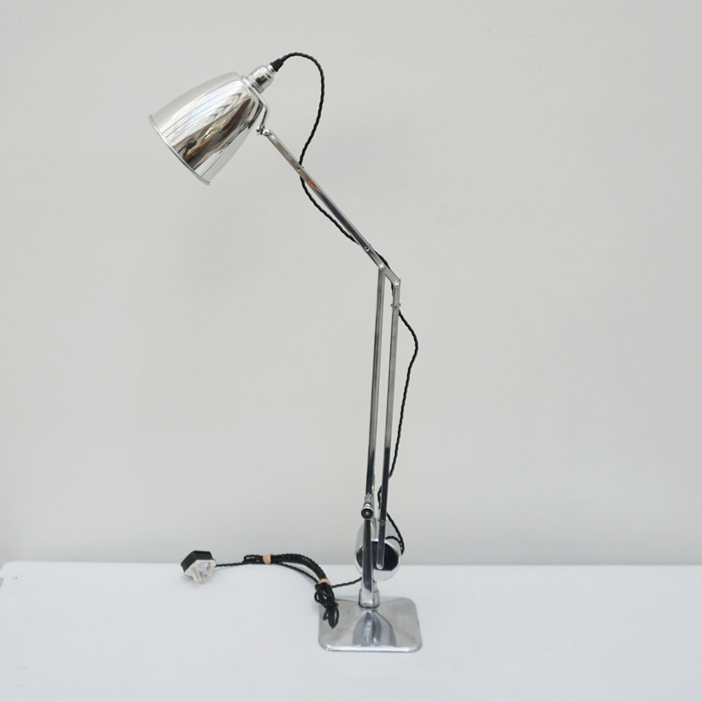 Counterpoise Desk Lamp by Hadrill & Horstmann Roller Lamp Chromed Polished Metal - Jeroen Markies Art Deco Lighting 
