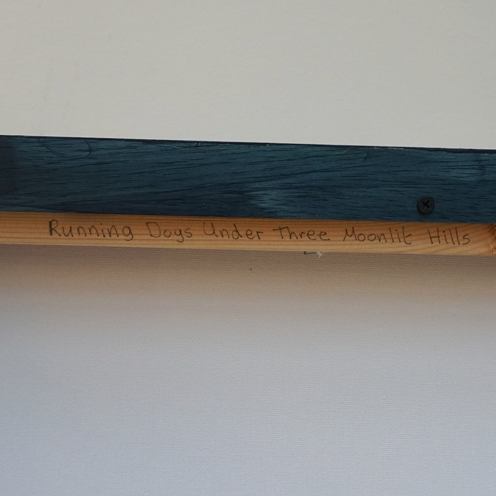 Contemporary Painting of Running Dogs Oil on Canvas Art Deco Style Painting - Jeroen Markies Art Deco