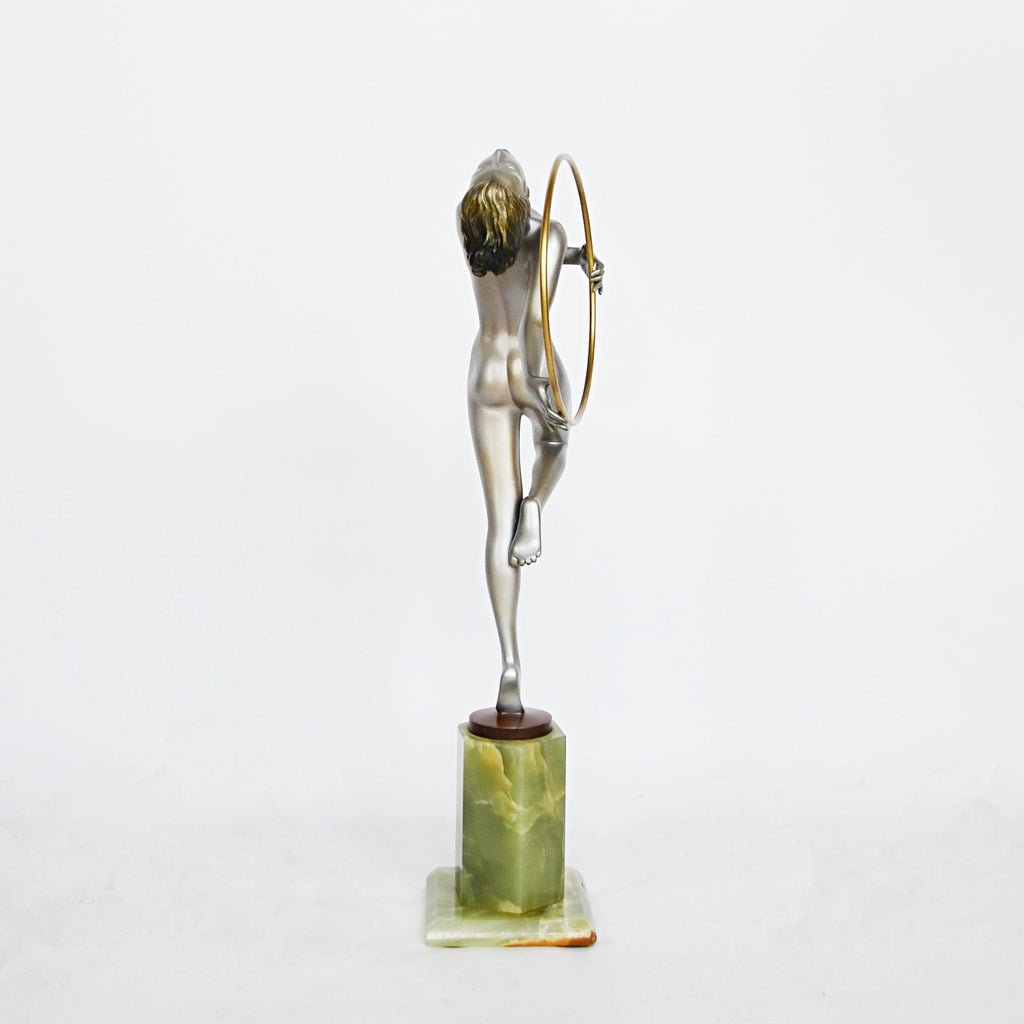 Hoop Dancer - Josef Lorenzl - Art deco bronze sculpture - Jeroen Markies Art Deco