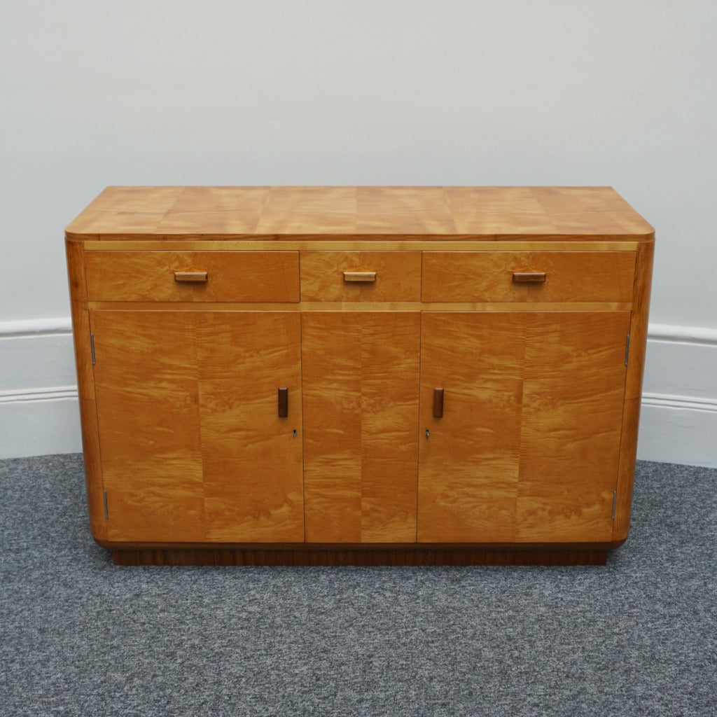 An Original Art Deco Satinbirch sideboard Circa 1935 - Jeroen Markies Art Deco