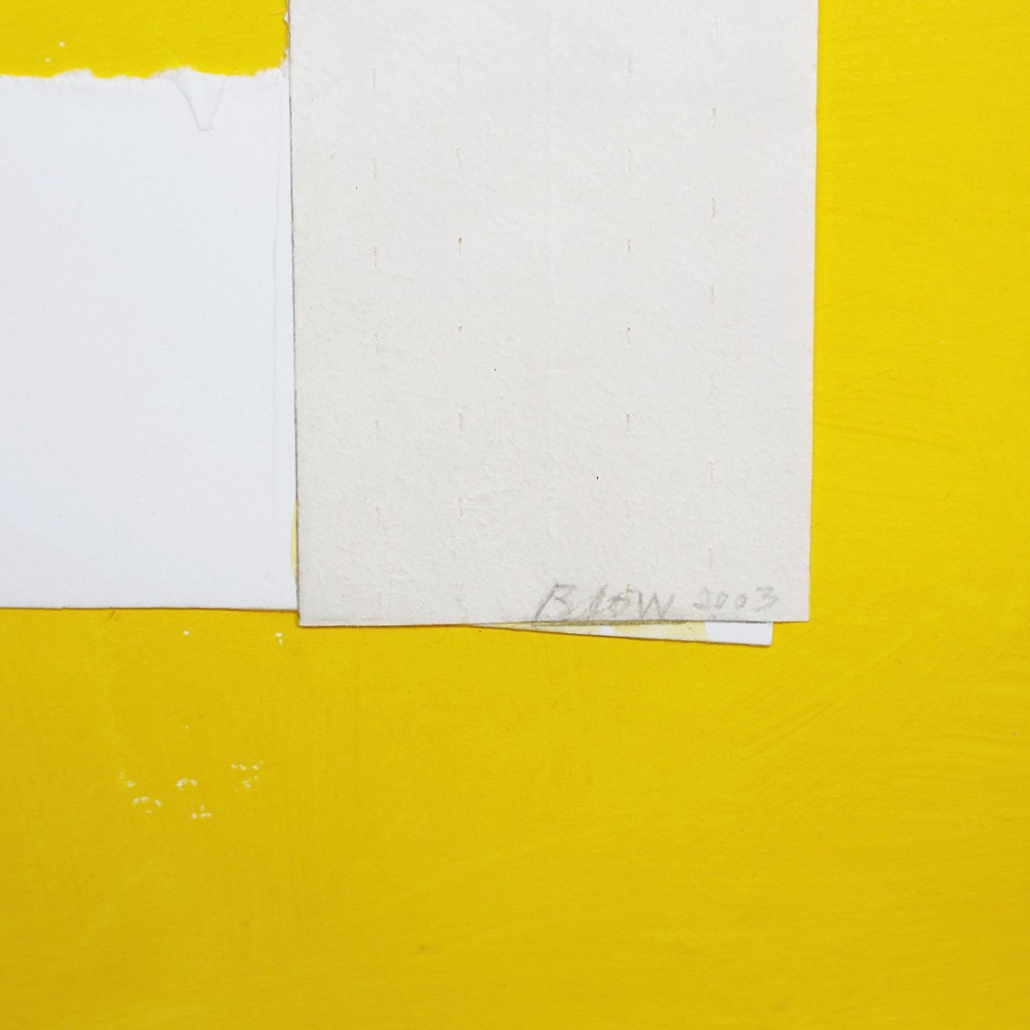 Sandra Blow collage Yellow Zen II 2003