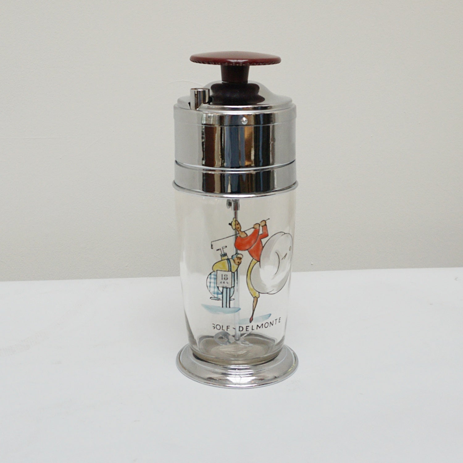 'Golf Delmonte' Vintage Mid-Century Cocktail Shaker - Jeroen Markies Art Deco