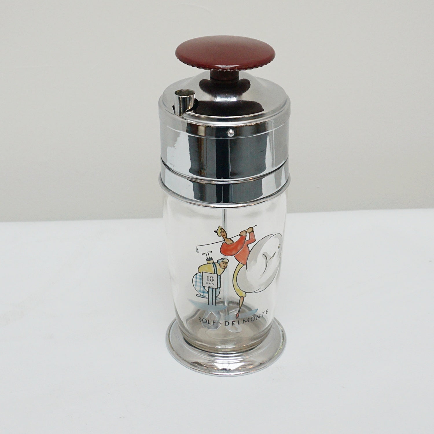 'Golf Delmonte' Vintage Mid-Century Cocktail Shaker - Jeroen Markies Art Deco