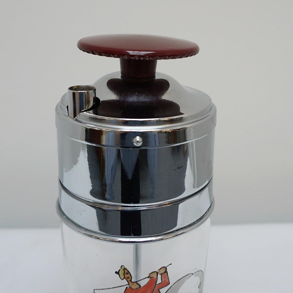 'Golf Delmonte' Vintage Mid-Century Cocktail Shaker - Jeroen Markies Art Deco