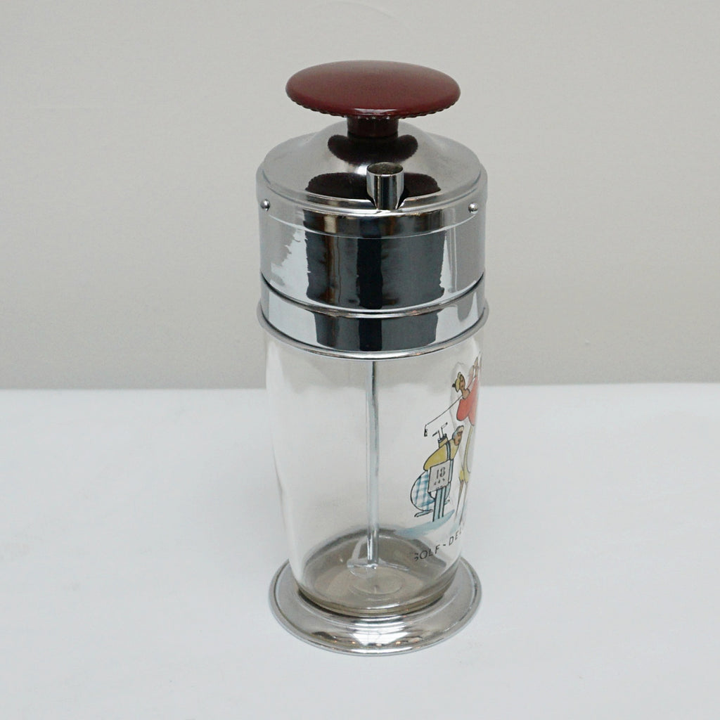 'Golf Delmonte' Vintage Mid-Century Cocktail Shaker - Jeroen Markies Art Deco