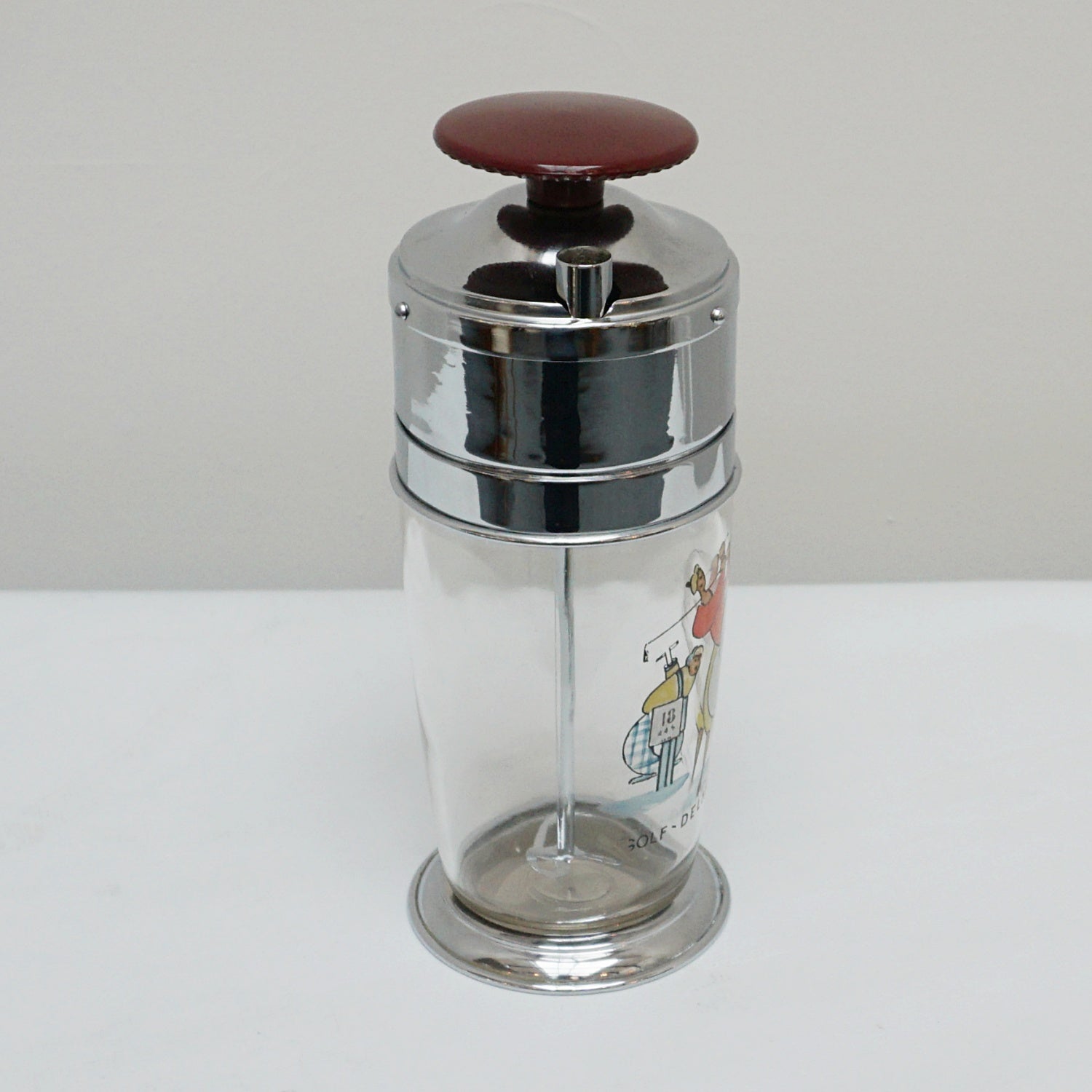 'Golf Delmonte' Vintage Mid-Century Cocktail Shaker - Jeroen Markies Art Deco