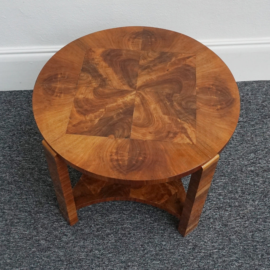 Art Deco Side Table - Burr Walnut - Jeroen Markies Art Deco Furniture
