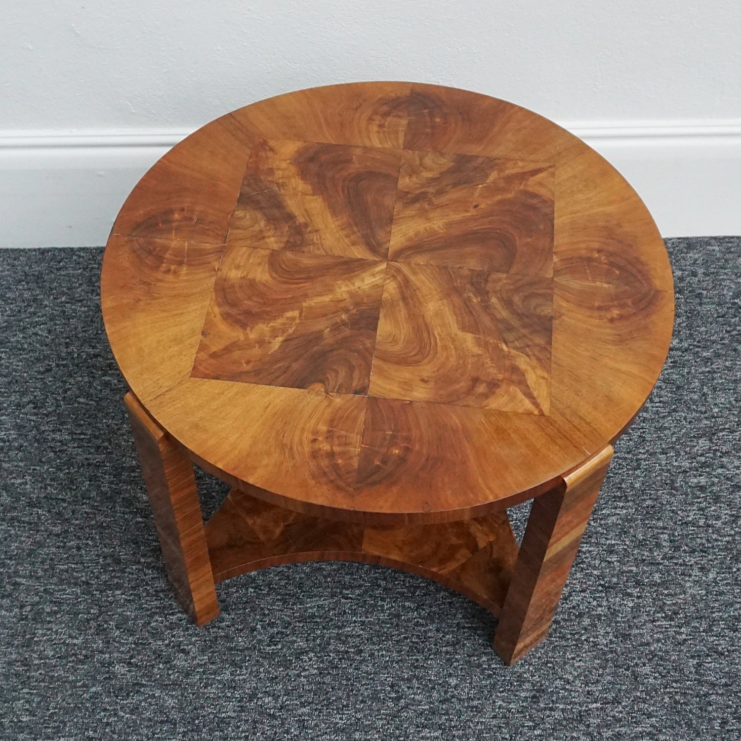 Art Deco Side Table - Burr Walnut - Jeroen Markies Art Deco Furniture