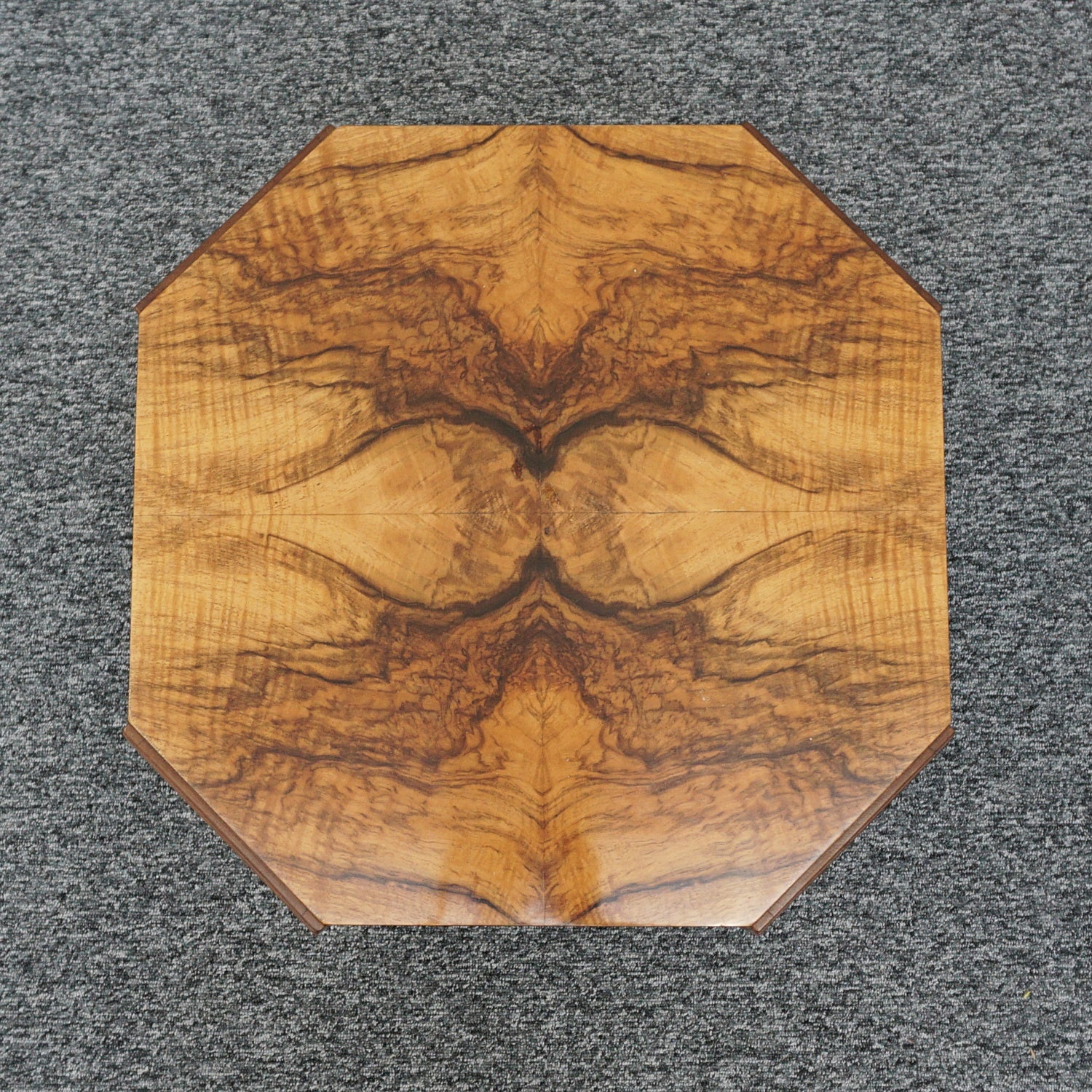 Vintage Original Art Deco Burr Walnut Library Table - Jeroen Markies Art Deco