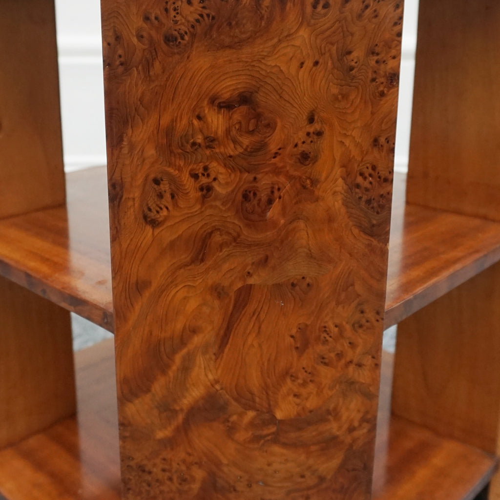 Vintage Yew Veneered Side Table by Waring & Gillows Ltd Circa 1930 - Jeroen Markies Art Deco