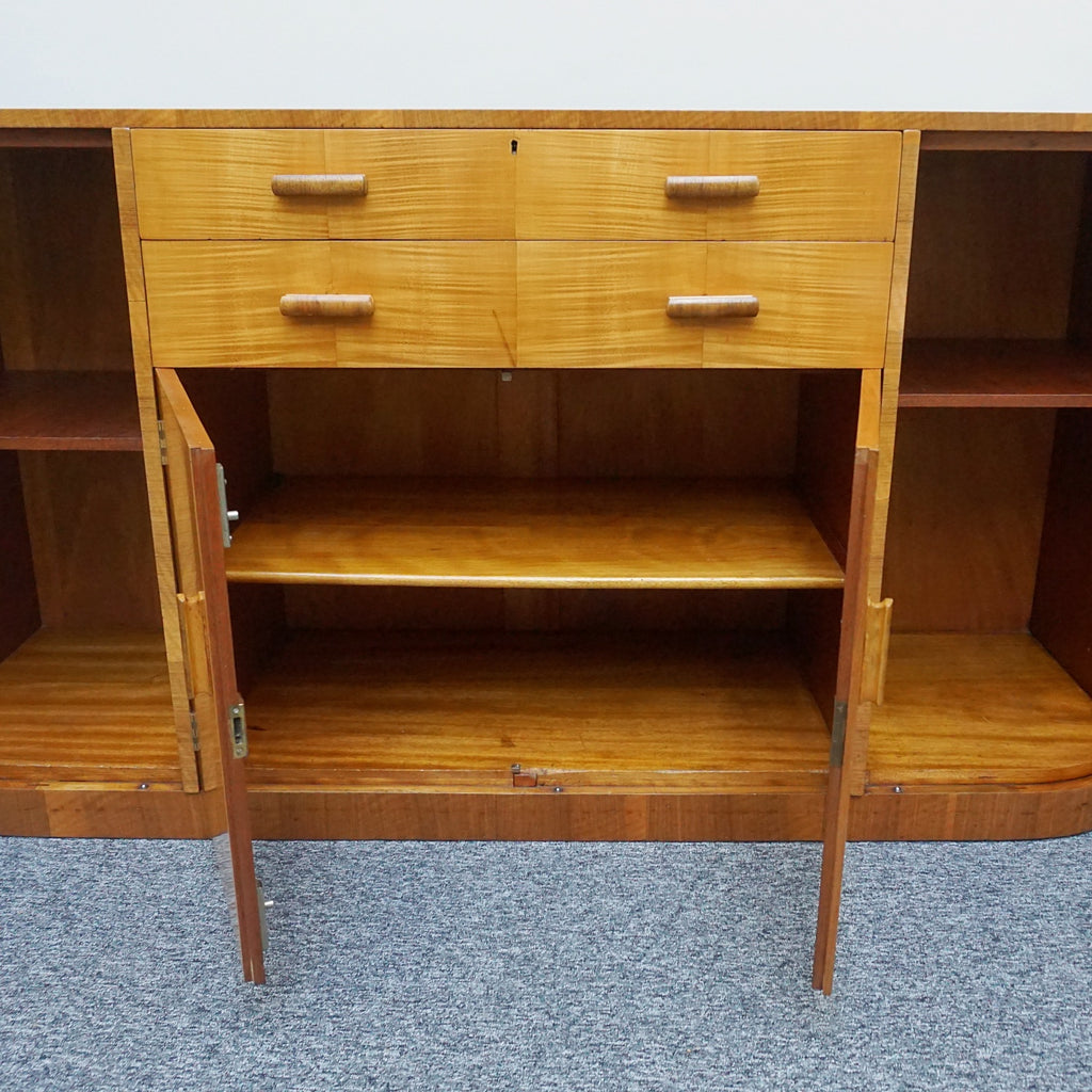 Vintage Art Deco Satinbirch and walnut sideboard - Jeroen Markies Art Deco