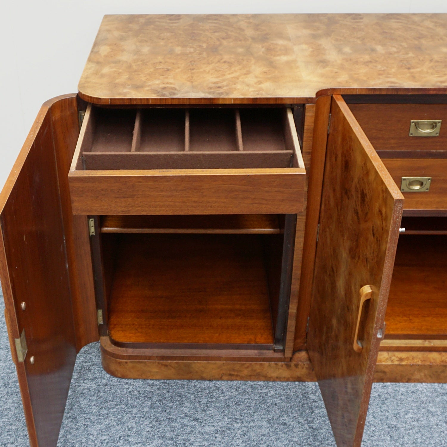 Art Deco Sideboard - Harry & Lou Epstein - Walnut -  Jeroen Markies Art Deco Furniture