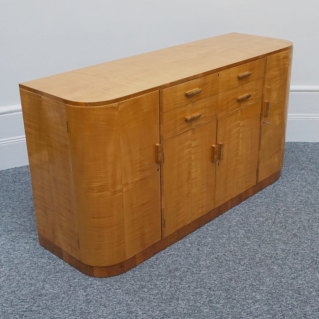 Vintage Art Deco Satinbirch and walnut sideboard - Jeroen Markies Art Deco