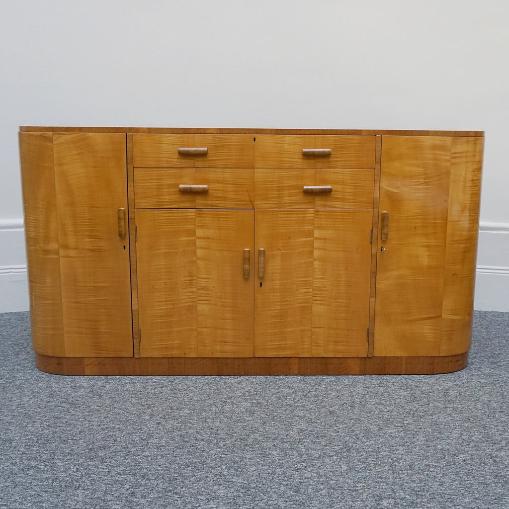 Vintage Art Deco Satinbirch and walnut sideboard - Jeroen Markies Art Deco
