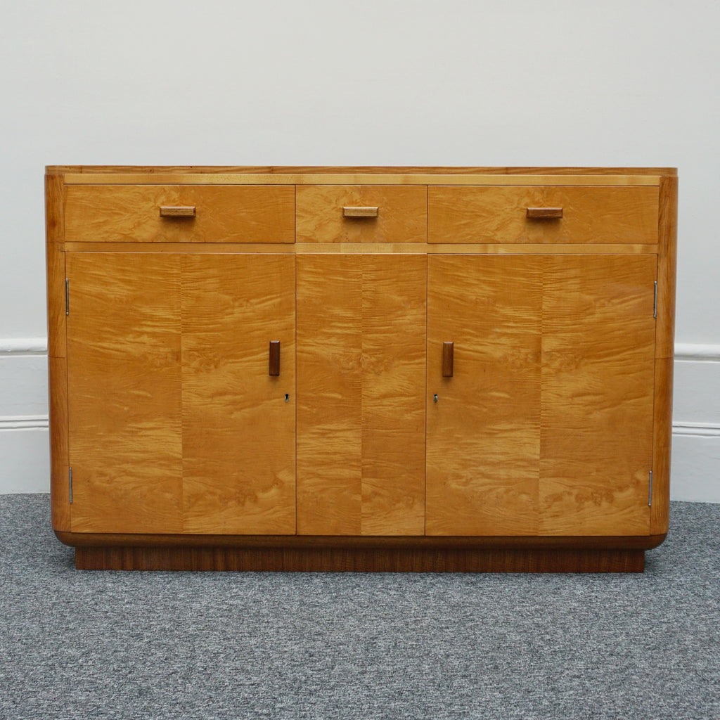 An Original Art Deco Satinbirch sideboard Circa 1935 - Jeroen Markies Art Deco