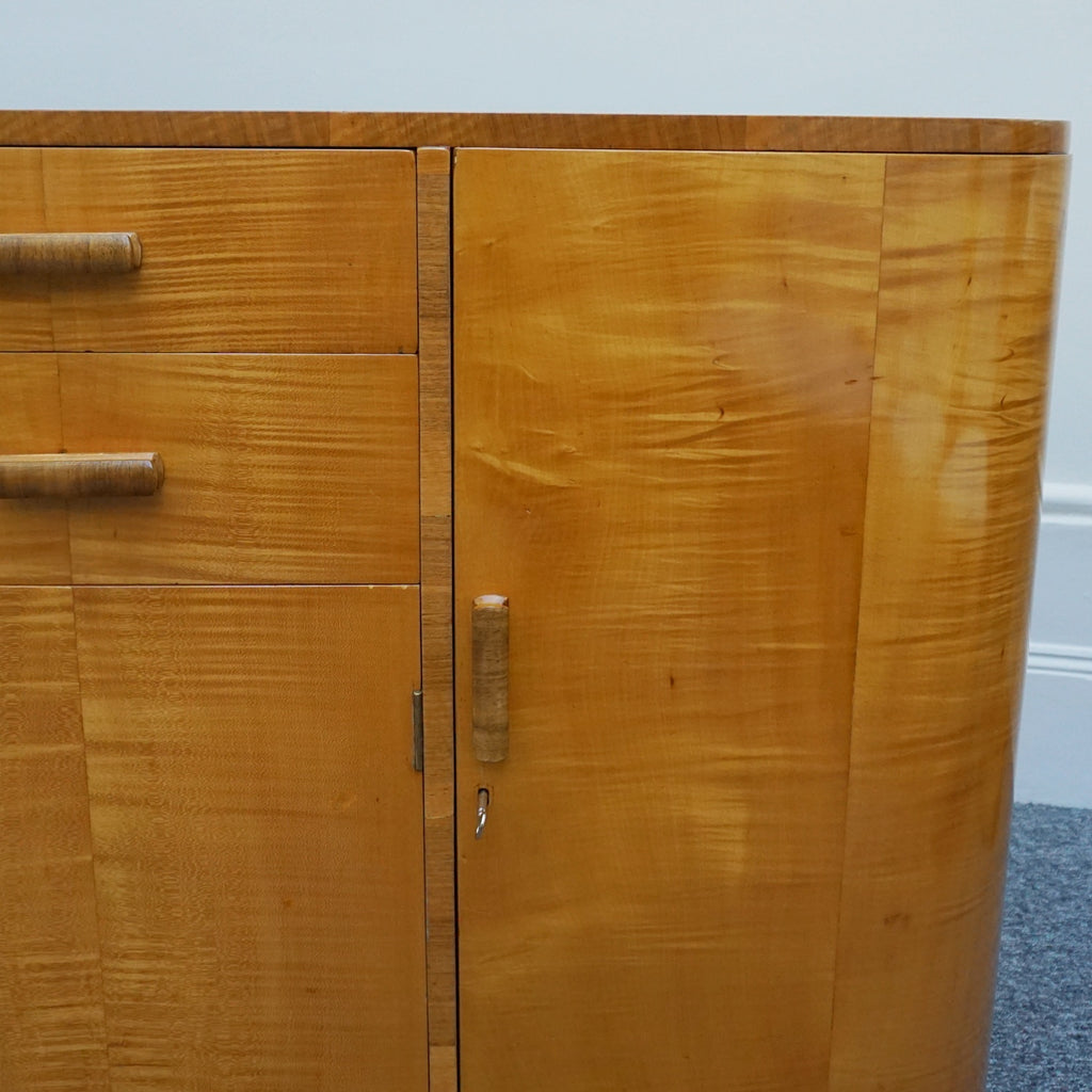 Vintage Art Deco Satinbirch and walnut sideboard - Jeroen Markies Art Deco