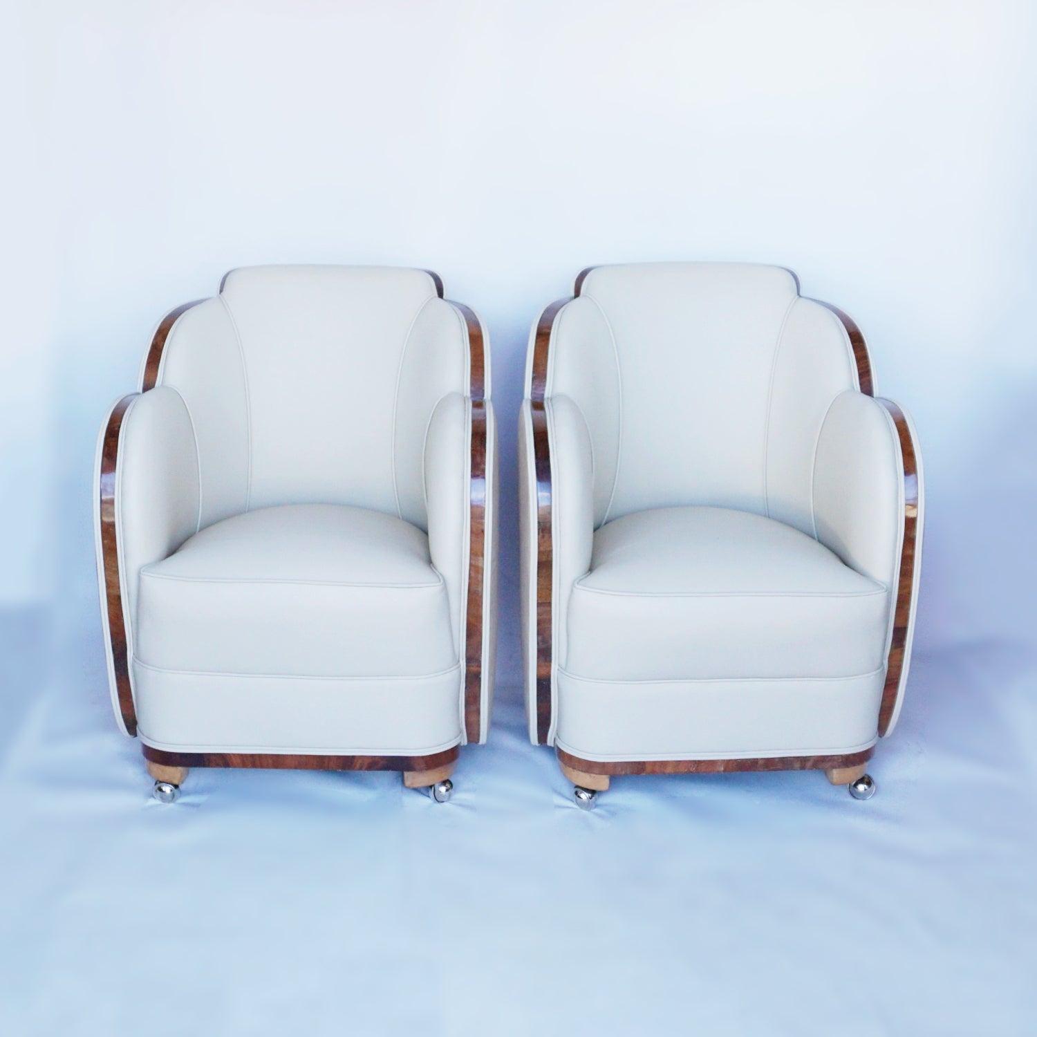 Harry & Lou Epstein Art Deco Cloud Back Armchairs Vintage and Original Art Deco - Jeroen Markies Art Deco