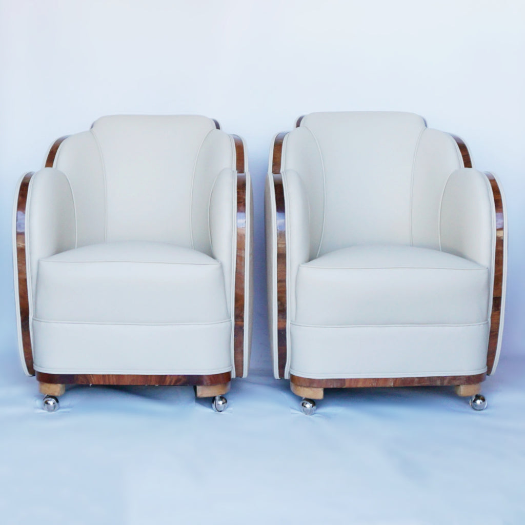 Harry & Lou Epstein Art Deco Cloud Back Armchairs Vintage and Original Art Deco - Jeroen Markies Art Deco